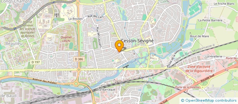 localisation de l'entreprise MARCHE BEAUSOLEIL à CESSON-SEVIGNE