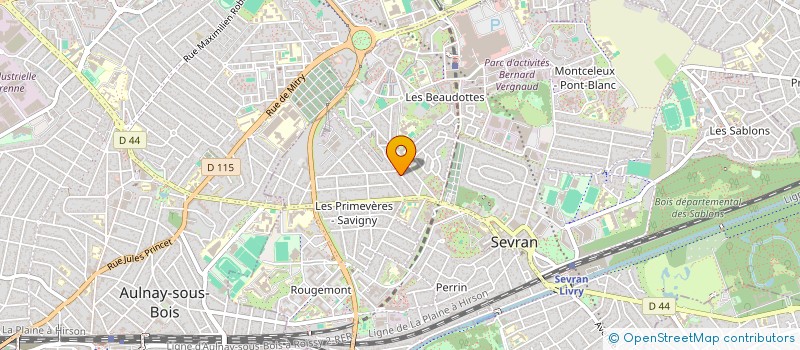 localisation de l'entreprise MARCHE BLEU à SEVRAN