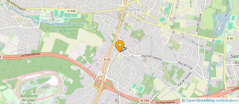 localisation de l'entreprise MARCHE D'ADAM  LINAS