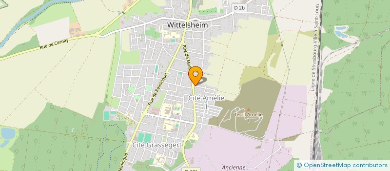 localisation de l'entreprise MARCHE D'ORIENT  WITTELSHEIM