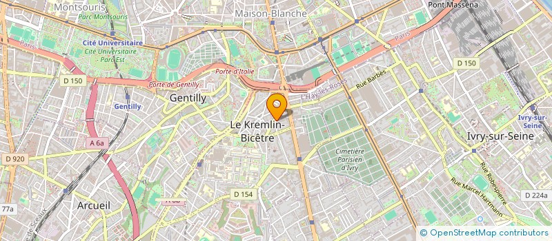 localisation de l'entreprise MARCHE DE BAMAKO ET D'ABIDJAN à LE KREMLIN-BICETRE