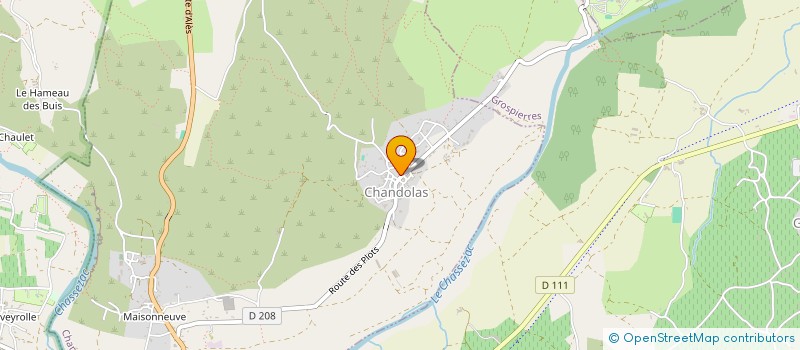 localisation de l'entreprise MARCHE DE CHANDOLAS  CHANDOLAS