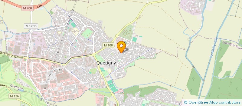 localisation de l'entreprise MARCHE DE LA NOGE  QUETIGNY