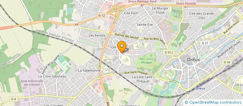 localisation de l'entreprise MARCHE DES BATES à DREUX