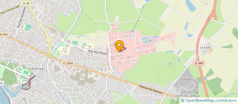 localisation de l'entreprise MARCHE DES ENERGIES  LES SABLES D'OLONNE