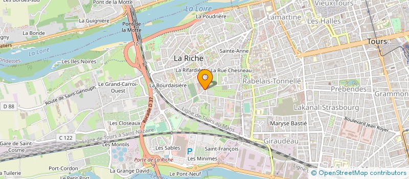 localisation de l'entreprise MARCHE DES TERRITOIRES  LA RICHE