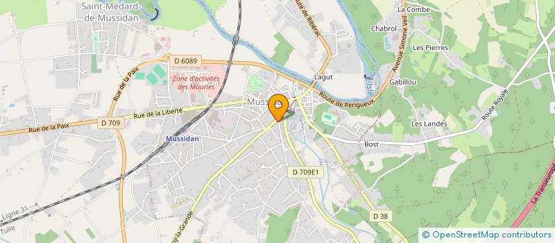 localisation de l'entreprise MARCHE DIFFERENCIE ET SERVICES DE RECOMPENSE  MUSSIDAN