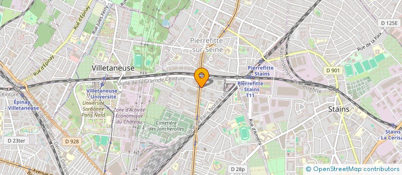 localisation de l'entreprise MARCHE DISCOUNT  PIERREFITTE-SUR-SEINE