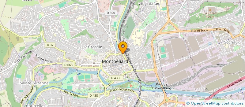 localisation de l'entreprise MARCHE DU SOLEIL  MONTBELIARD