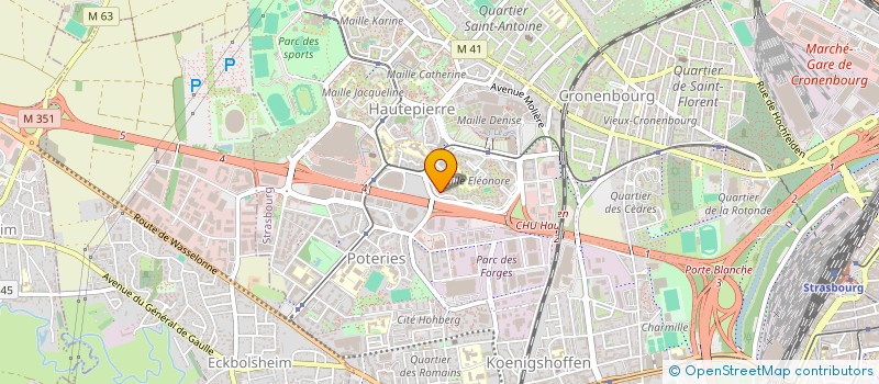 localisation de l'entreprise MARCHE ER  STRASBOURG