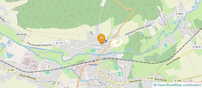 localisation de l'entreprise MARCHE ET BIEN ETRE 62  HESDIN-LA-FORET