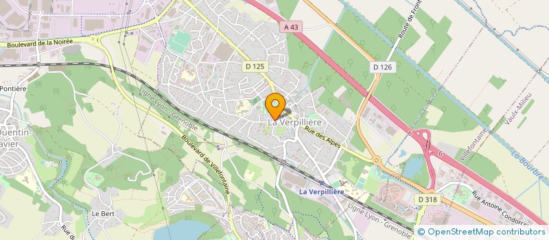 localisation de l'entreprise MARCHE FRAIS à LA VERPILLIERE