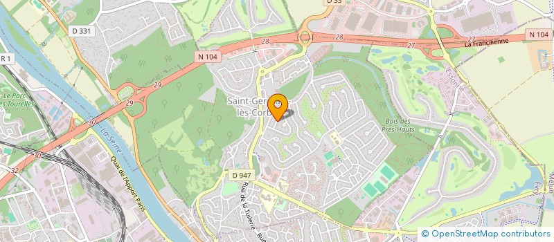 localisation de l'entreprise MARCHE FRATERNELLE  SAINT-GERMAIN-LES-CORBEIL