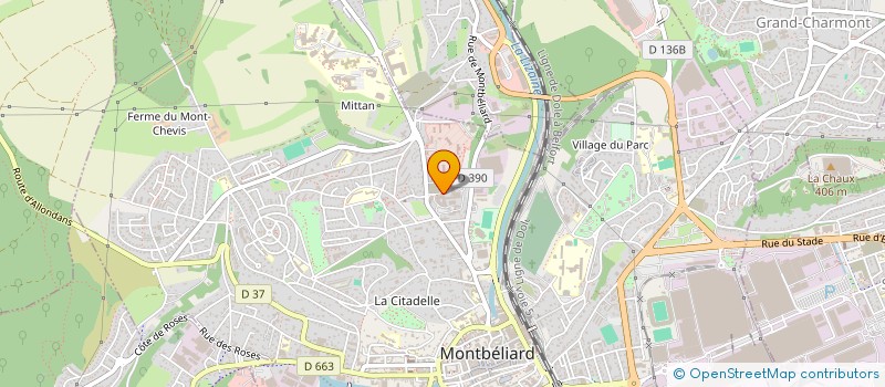 localisation de l'entreprise MARCHE GOURMAND  MONTBELIARD