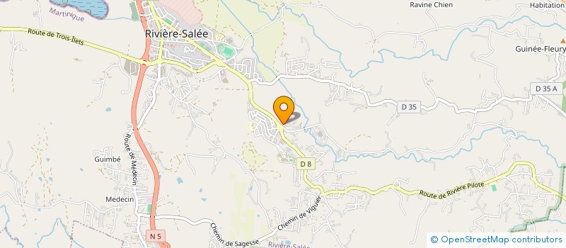 localisation de l'entreprise MARCHE GYM VOLONTAIRE SLAM  RIVIERE-SALEE