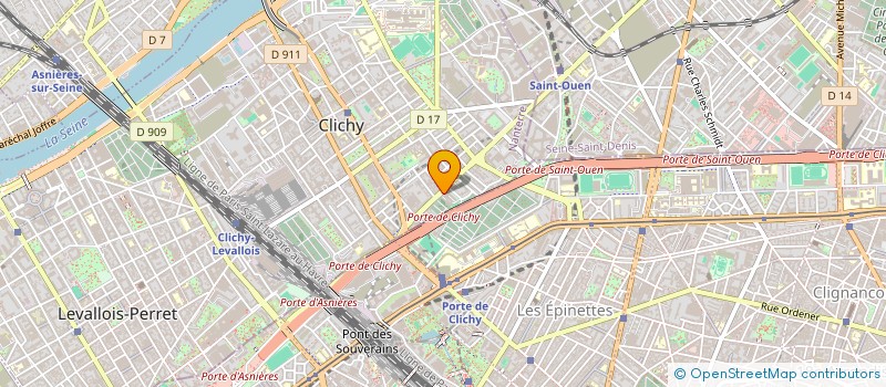 localisation de l'entreprise MARCHE HUGO à CLICHY