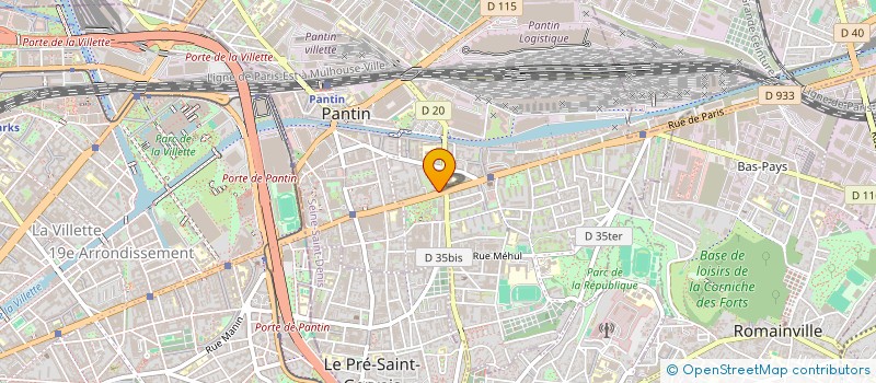 localisation de l'entreprise MARCHE IST PANTIN à PANTIN