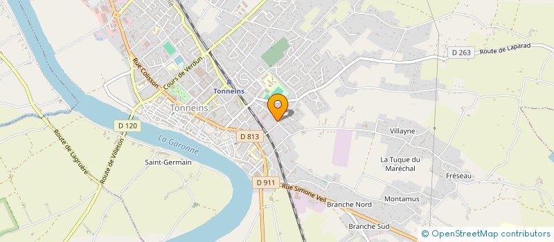 localisation de l'entreprise MARCHE JEREMY  TONNEINS