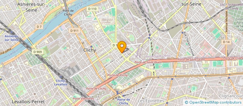 localisation de l'entreprise MARCHE MONDIAL à CLICHY