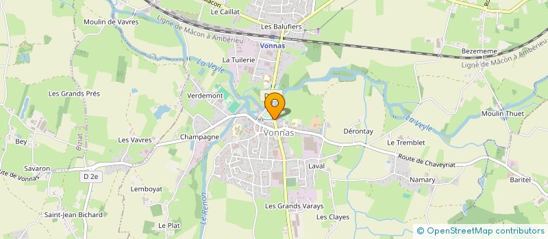 localisation de l'entreprise MARCHE NATURE SANTE  VONNAS