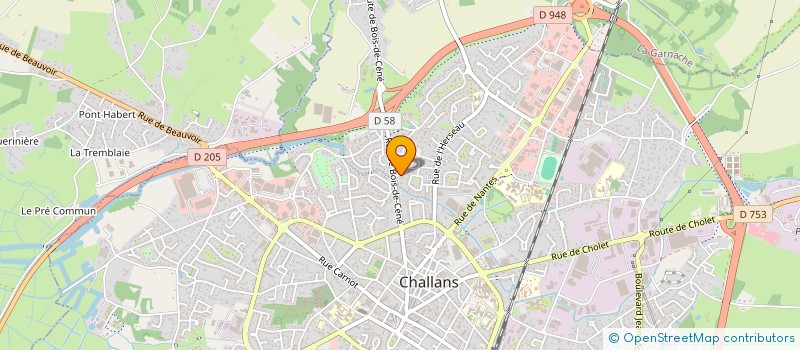 localisation de l'entreprise MARCHE NORDIQUE CHALLANS (MNC) à CHALLANS