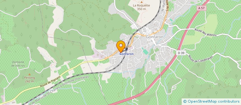 localisation de l'entreprise MARCHE NORDIQUE COEUR DU VAR à GONFARON