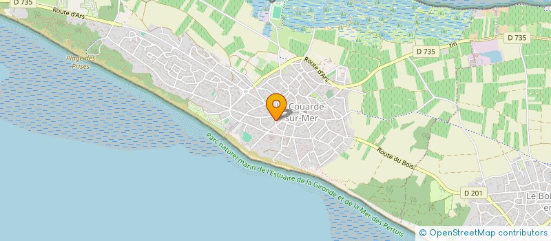 localisation de l'entreprise MARCHE NORDIQUE COUARDAISE  LA COUARDE-SUR-MER