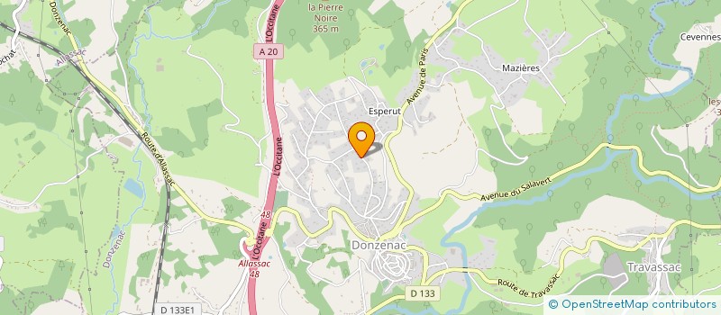 localisation de l'entreprise MARCHE NORDIQUE EN CORREZE  DONZENAC