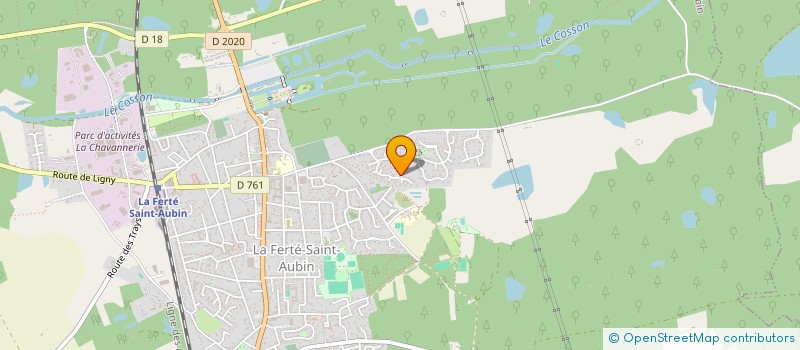 localisation de l'entreprise MARCHE NORDIQUE RANDO SOLOGNE à LA FERTE-SAINT-AUBIN