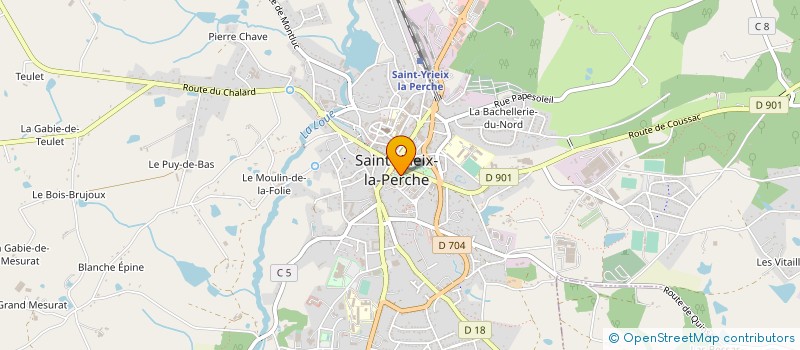 localisation de l'entreprise MARCHE NORDIQUE SAINT YRIEIX à SAINT-YRIEIX-LA-PERCHE