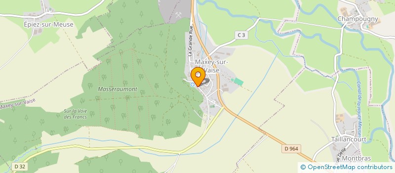 localisation de l'entreprise MARCHE SUR VAISE à MAXEY-SUR-VAISE