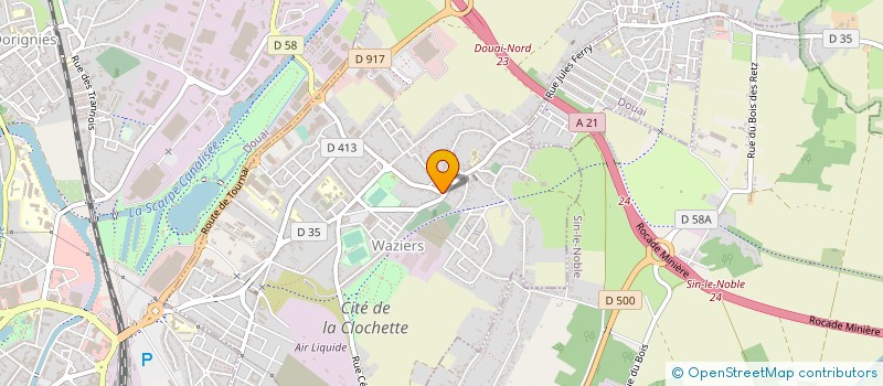 localisation de l'entreprise MARCHE WAZIEROIS à WAZIERS