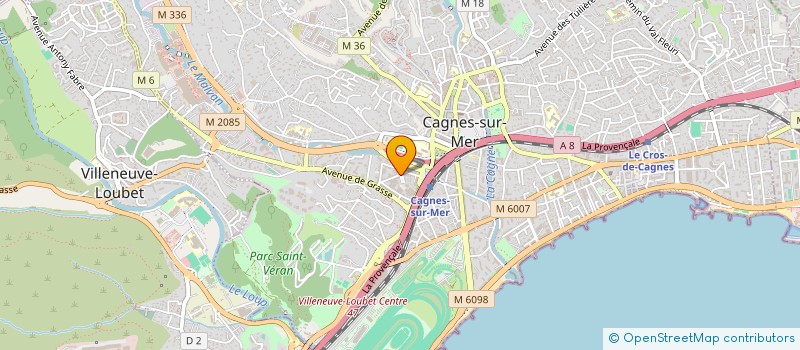 localisation de l'entreprise MARCHELLO ET COMPAGNIE à CAGNES-SUR-MER