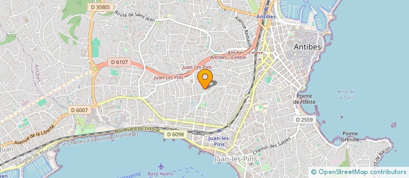 localisation de l'entreprise MARCHETTI CREPAUX RHODIUS à ANTIBES