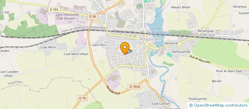 localisation de l'entreprise MARCHEURS DES QUATRE SAISONS ROSPORDEN  ROSPORDEN