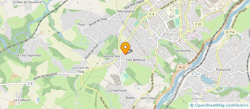 localisation de l'entreprise MARCHI BORGEAIS à ISLE