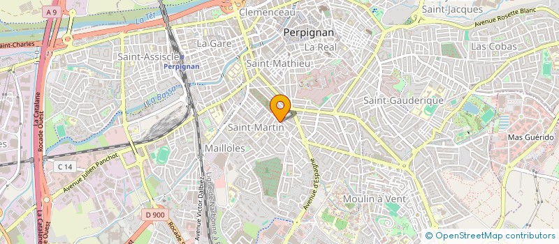 localisation de l'entreprise MARCIANO DISTRIBUTION  PERPIGNAN