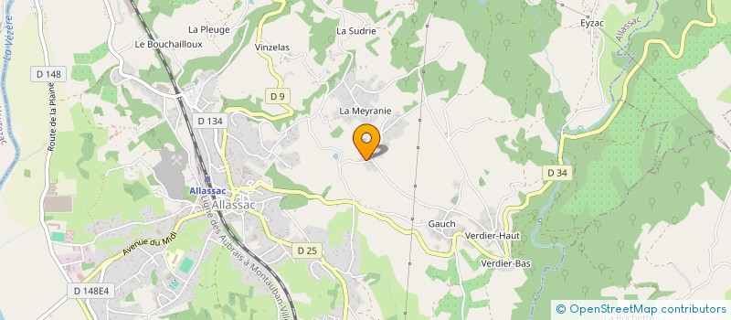 localisation de l'entreprise MARCILLOUX SARL à ALLASSAC