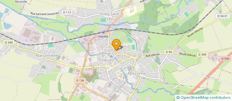 localisation de l'entreprise MARCINE à HESDIN