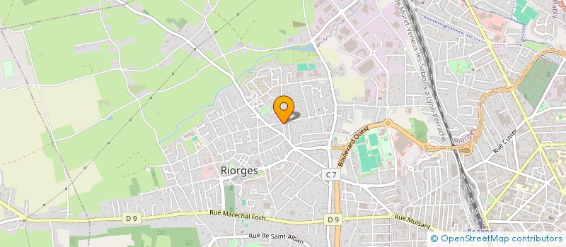 localisation de l'entreprise MARCLAUTEX à RIORGES
