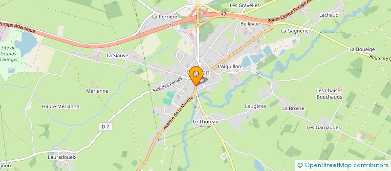 localisation de l'entreprise MARCLE à GOUZON