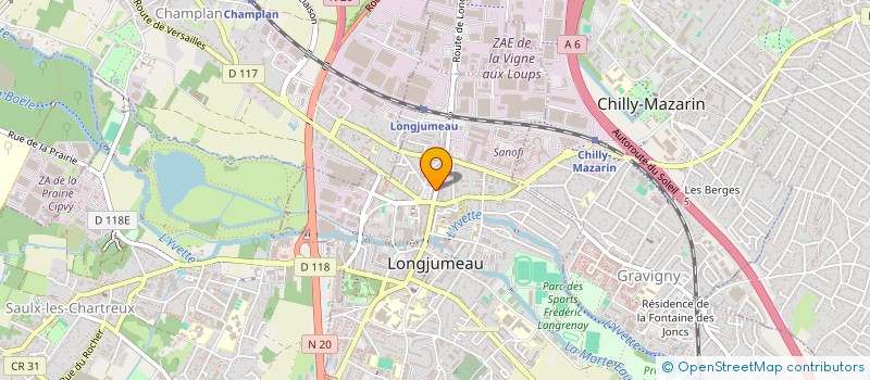 localisation de l'entreprise MARCO POLO à LONGJUMEAU