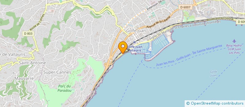 localisation de l'entreprise MARCO'S JET  VALLAURIS