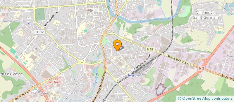 localisation de l'entreprise MARCO SARL à SOISSONS