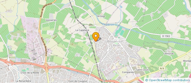 localisation de l'entreprise MARCO TP à BOUJAN-SUR-LIBRON