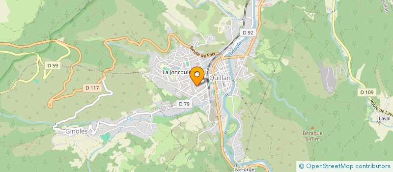 localisation de l'entreprise MARCOL à QUILLAN
