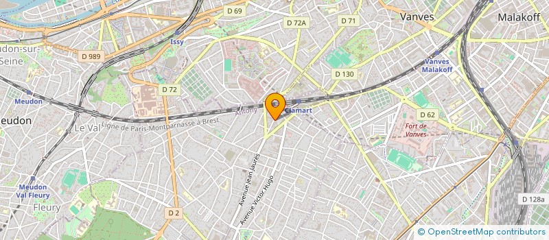 localisation de l'entreprise MARCOLINO BATIMENT MACONNERIE à CLAMART