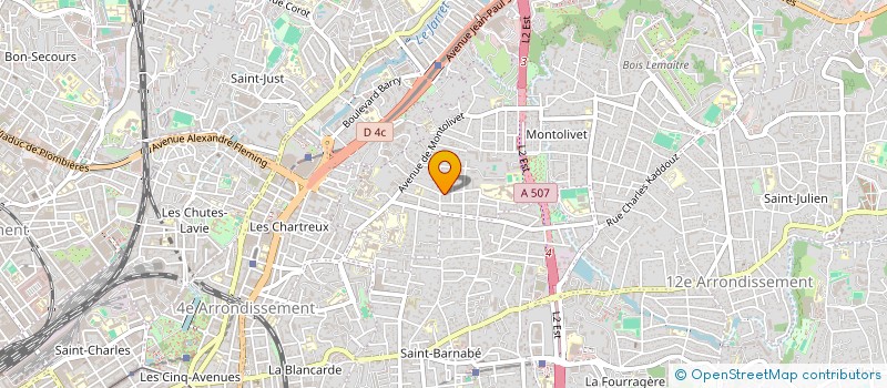 localisation de l'entreprise MARCOM à MARSEILLE