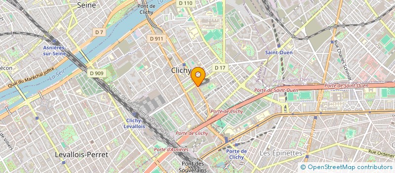 localisation de l'entreprise MARCOM GENERATION à CLICHY