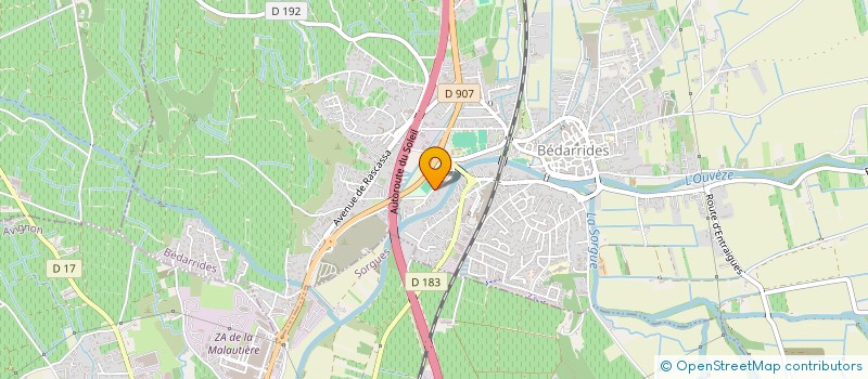 localisation de l'entreprise MARCOMEG  BEDARRIDES